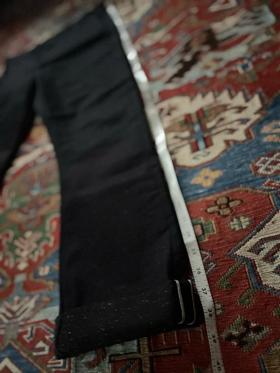 Imogene + Willie Black Indigo Nep Selvedge Denim Pants, Size 32, Made in USA - Picture 12 of 13